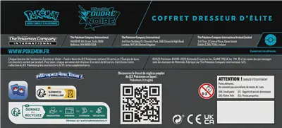 Coffret Dresseur d'Elite - Foudre Noire  - ETB EV10.5 OSMO CARDS