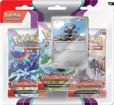 Tripack Aléatoire -  Evolutions à Paldea - EV2 OSMO CARDS